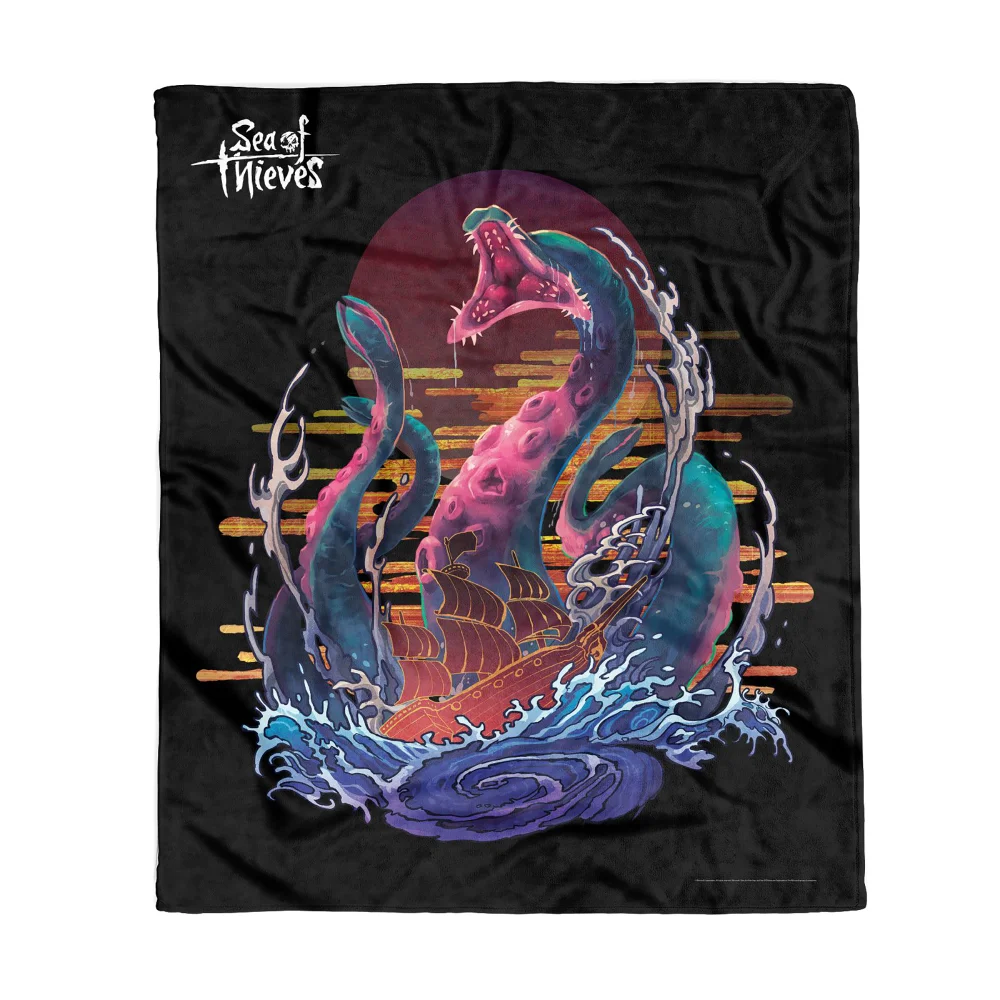 Sea Of Thieves Brand Kraken Bed Throw Afbeelding 1