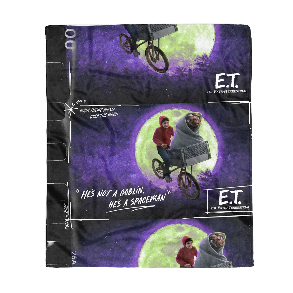 E.T. the Extra-Terrestrial Film Reel Fleece Blanket - M Afbeelding 1