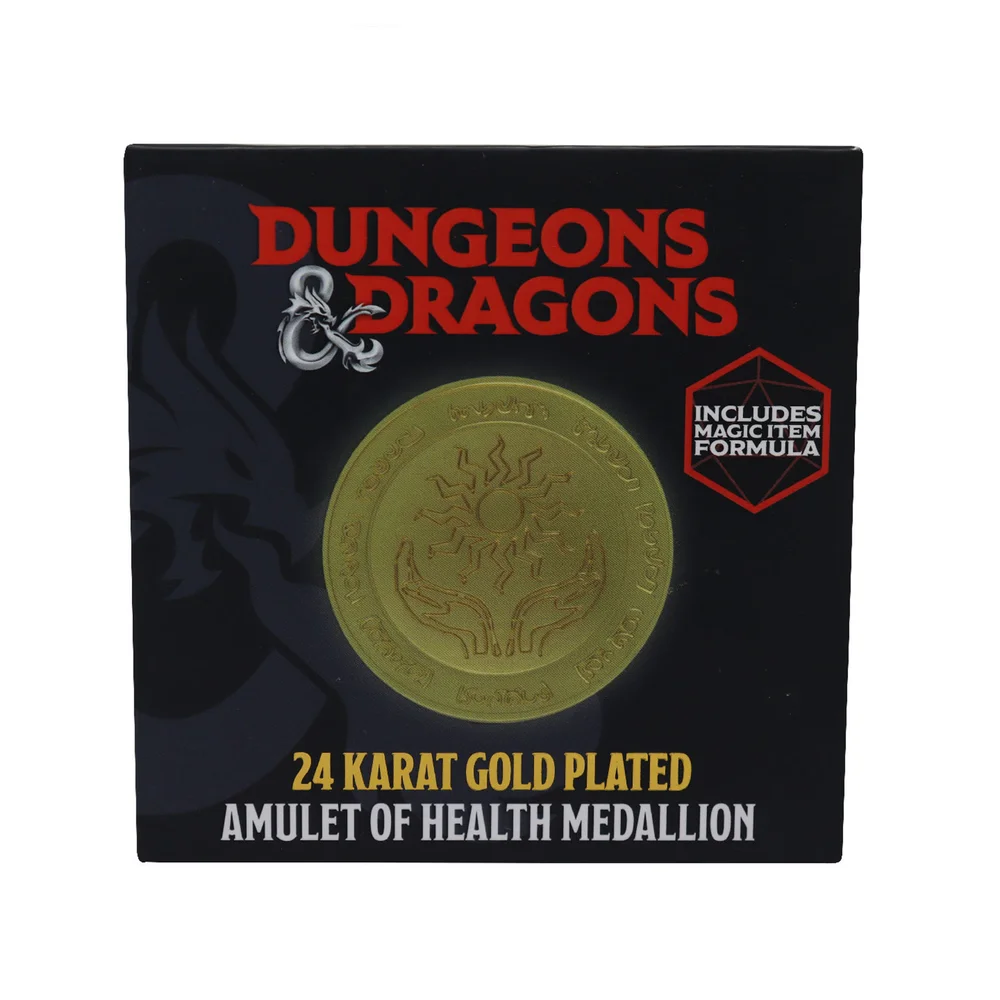 Fanattik Dungeons & Dragons Limited Edition 24k Gold Plated Medallion Afbeelding 1
