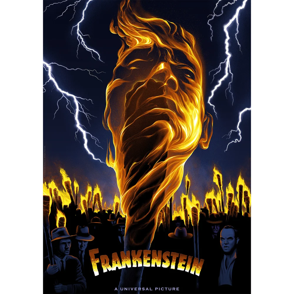 Fanattik Frankenstein Limited Edition Print Afbeelding 1