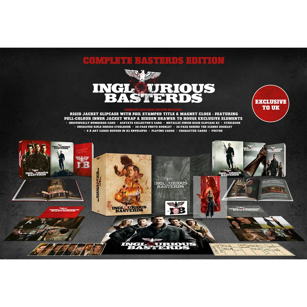 Inglourious Basterds - Zavvi Exclusive 4K Ultra HD Complete Basterds Edition Steelbook Afbeelding 1