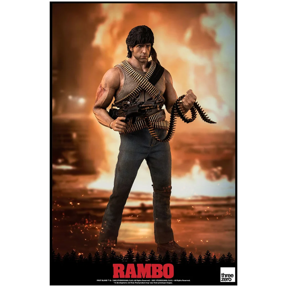 ThreeZero Rambo: First Blood 1/6 Scale Collectible Figure - John Rambo Afbeelding 1