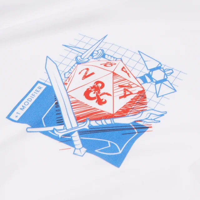 Dungeons & Dragons Players Handbook Unisex T-Shirt - Wit