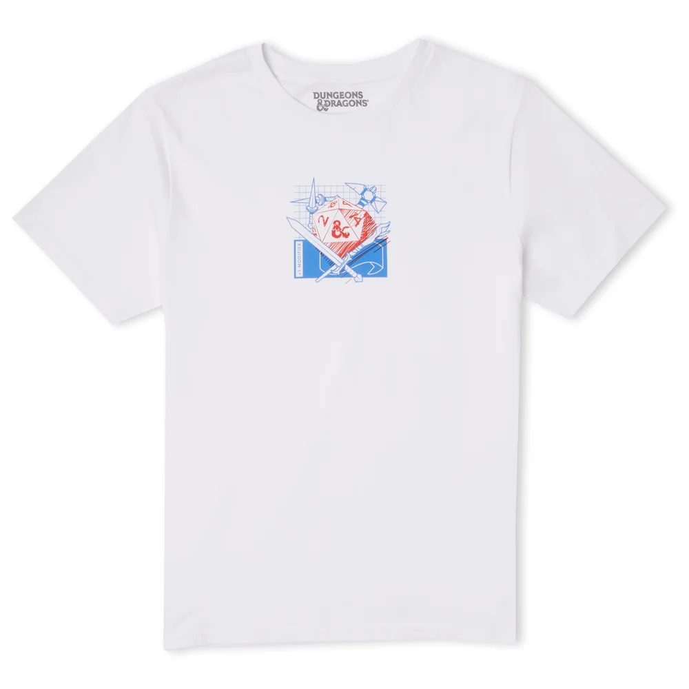 Dungeons & Dragons Players Handbook Unisex T-Shirt - Wit - S Afbeelding 1