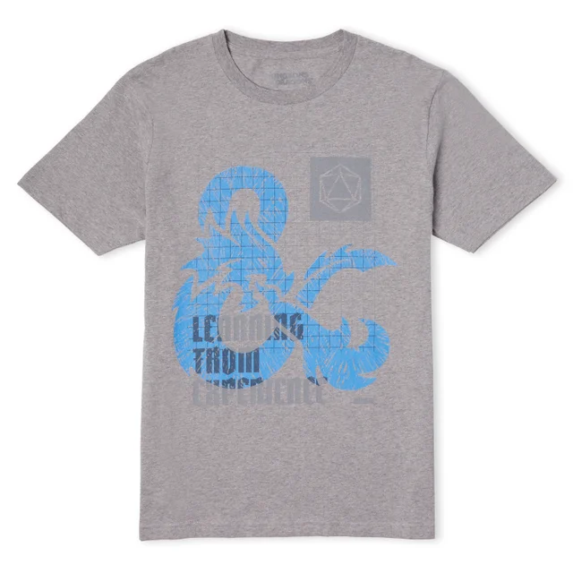 Dungeons & Dragons Learning From Experience Unisex T-Shirt - Grijs