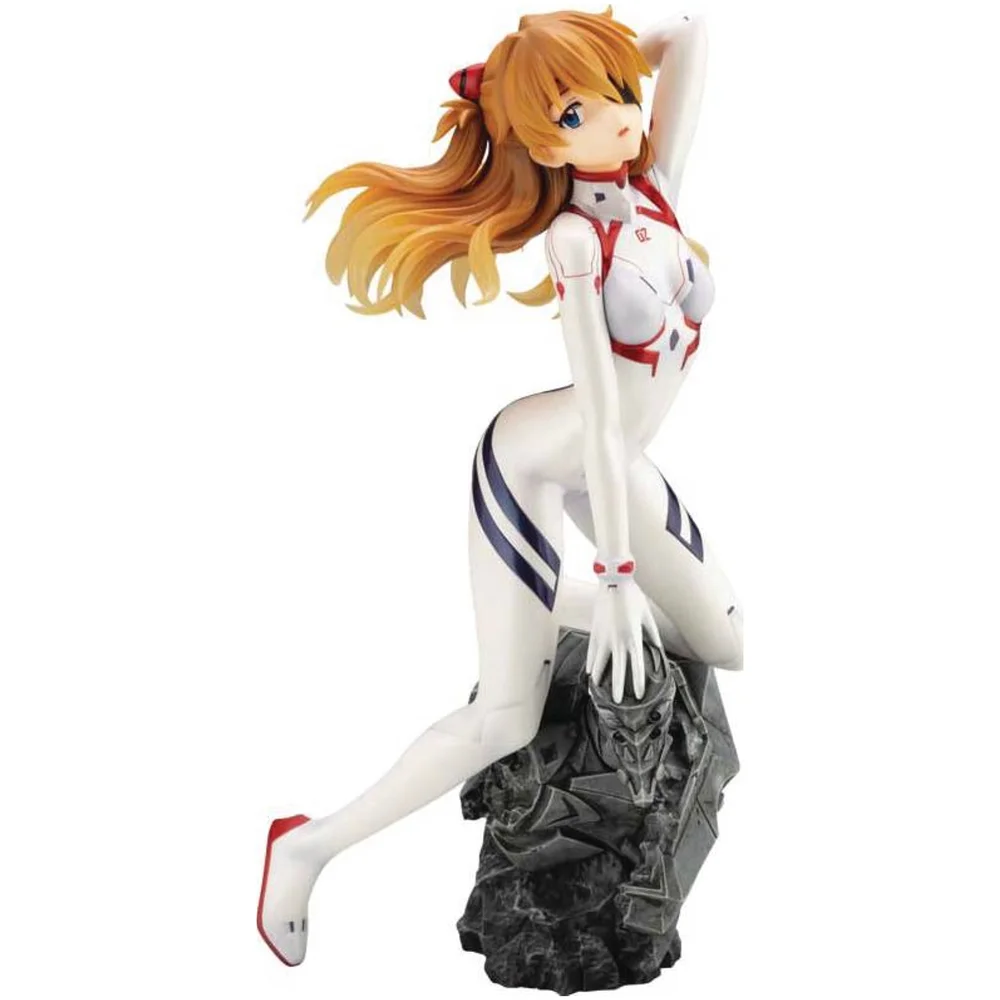 Kotobukiya Evangelion 3.0+1.0 Thrice Upon A Time Ani*Statue - Asuka Shikinami Langley (White Plugsuit Version) Afbeelding 1