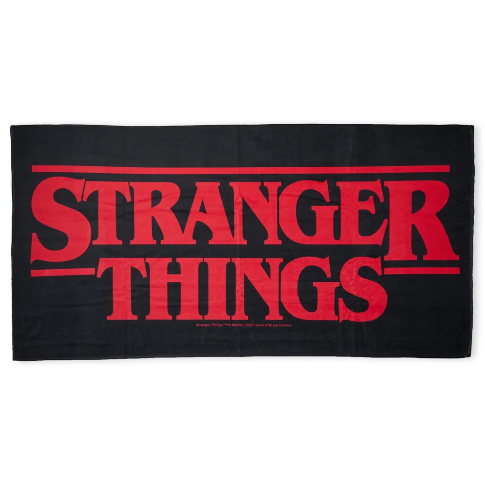 Stranger Things Logo Beach Towel Afbeelding 1