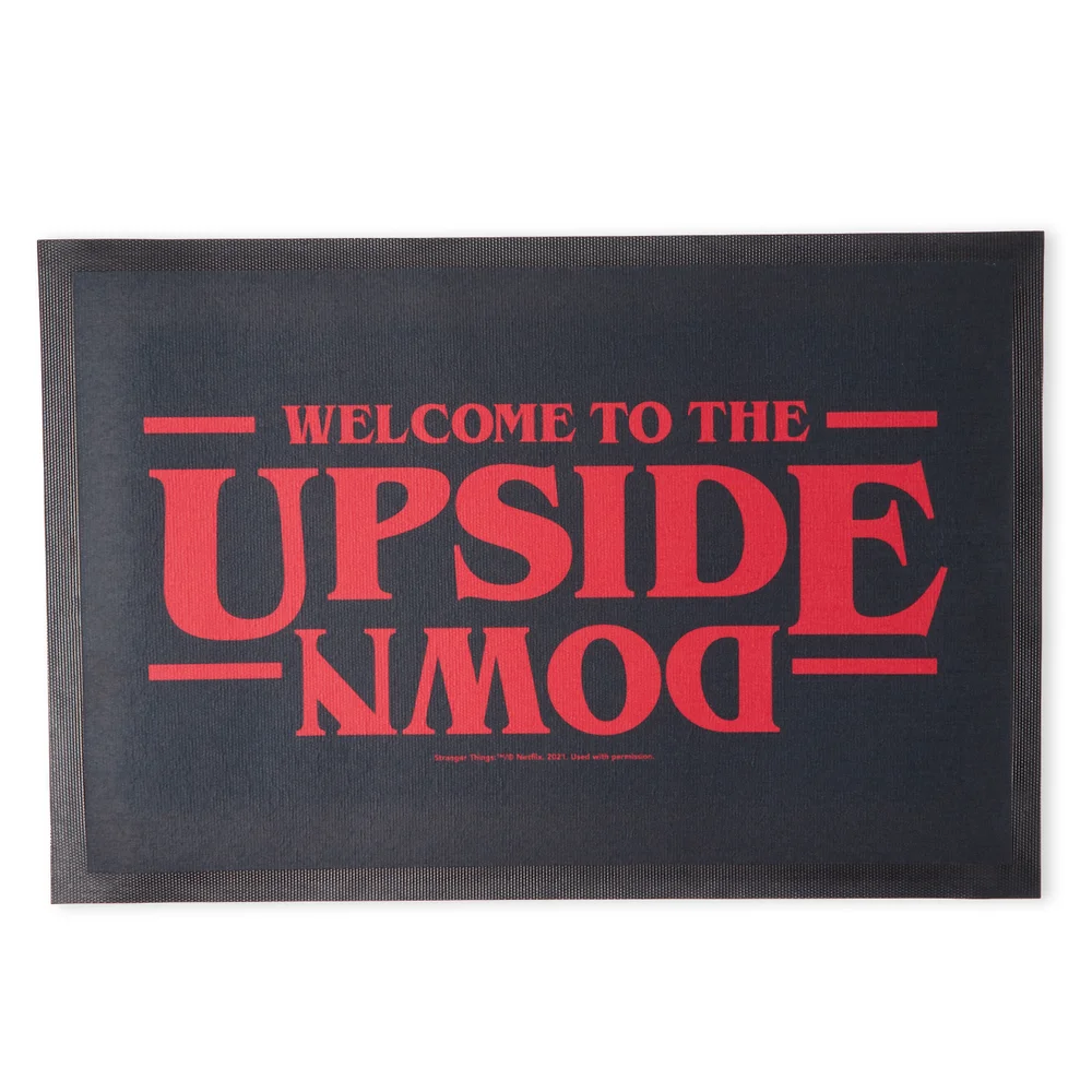 Stranger Things Welcome To The Upside Down Deurmat Afbeelding 1