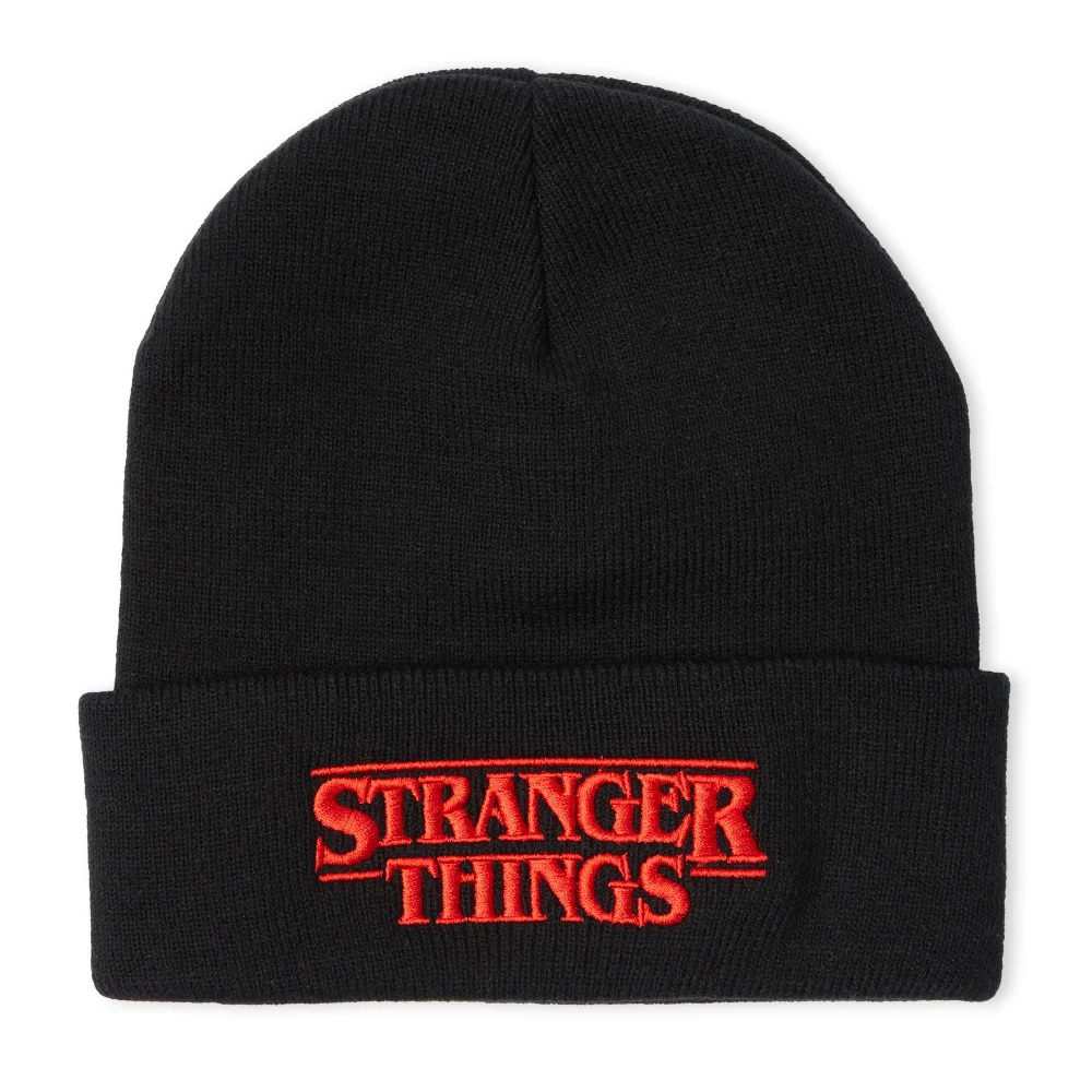 Stranger Things Logo Beanie -Black Afbeelding 1