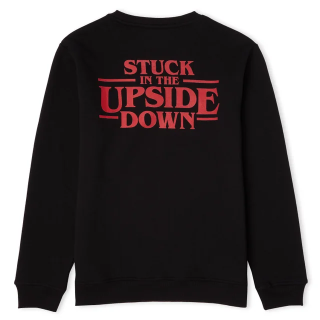 Stranger Things Stuck In The Upside Down Unisex Sweatshirt - Black