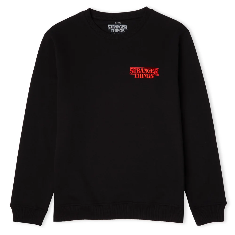 Stranger Things Stuck In The Upside Down Unisex Sweatshirt - Black - S Afbeelding 1