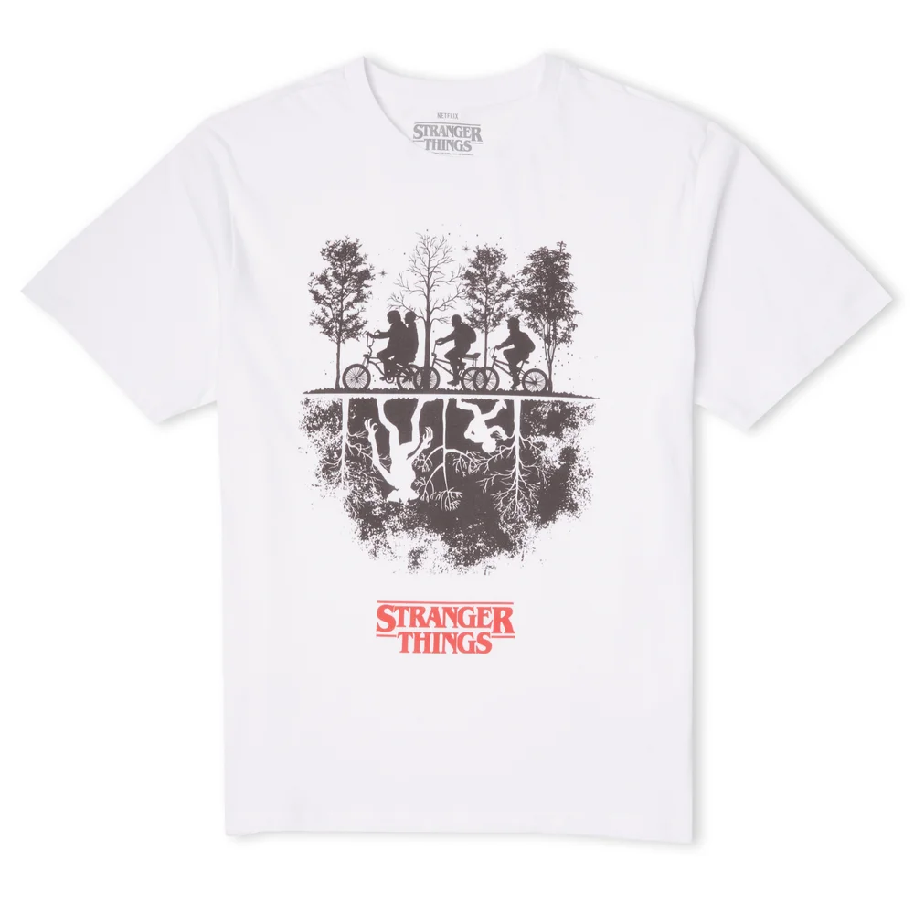 Stranger Things Upside Down Men's T-Shirt - White - S Afbeelding 1