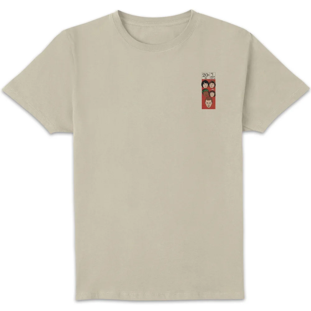 Stranger Things Comic Book Cover Unisex T-Shirt - White Vintage Wash - M Afbeelding 1