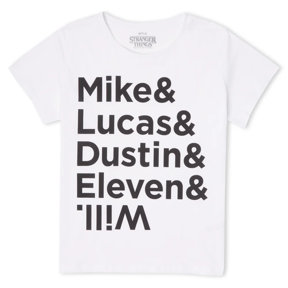 Stranger Things Character Lineup Women's T-Shirt - White - XS Afbeelding 1