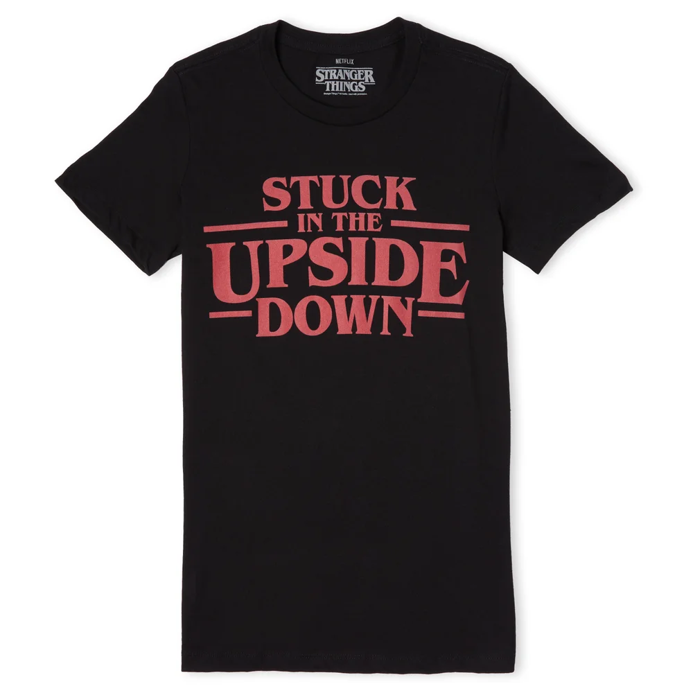 Stranger Things Stuck In The Upside Down Women's T-Shirt - Black - XS Afbeelding 1