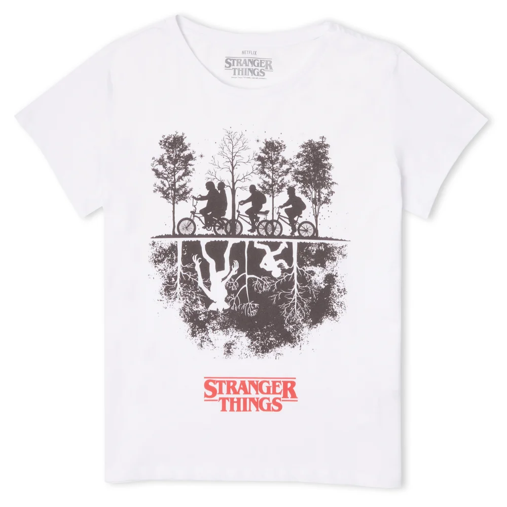 Stranger Things Upside Down Women's T-Shirt - White - XS Afbeelding 1
