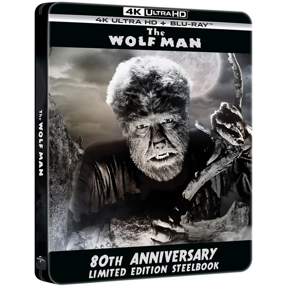 The Wolf Man - 4K Ultra HD 80th Anniversary Limited Edition Steelbook Afbeelding 1