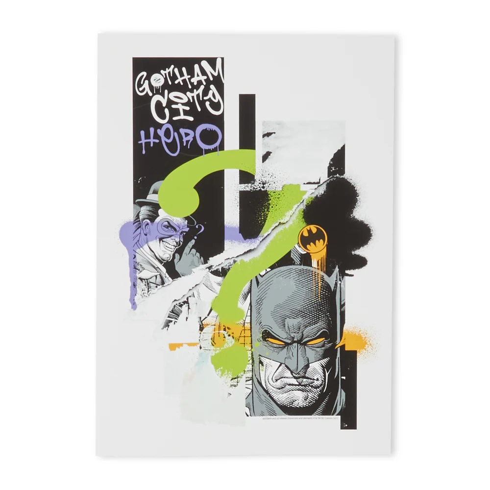 Batman Torn Giclee Poster - A4 - Print Only Afbeelding 1