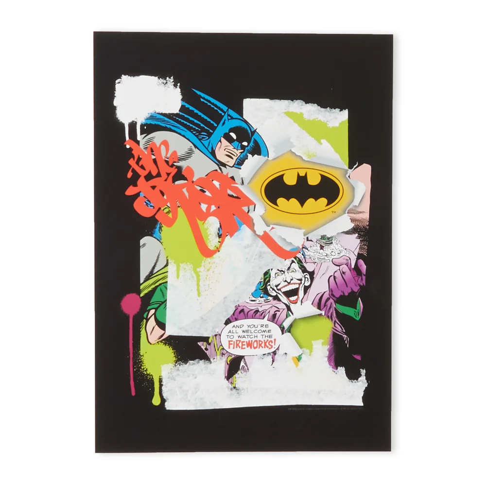 Batman Collage Giclee Poster - A4 - Print Only Afbeelding 1