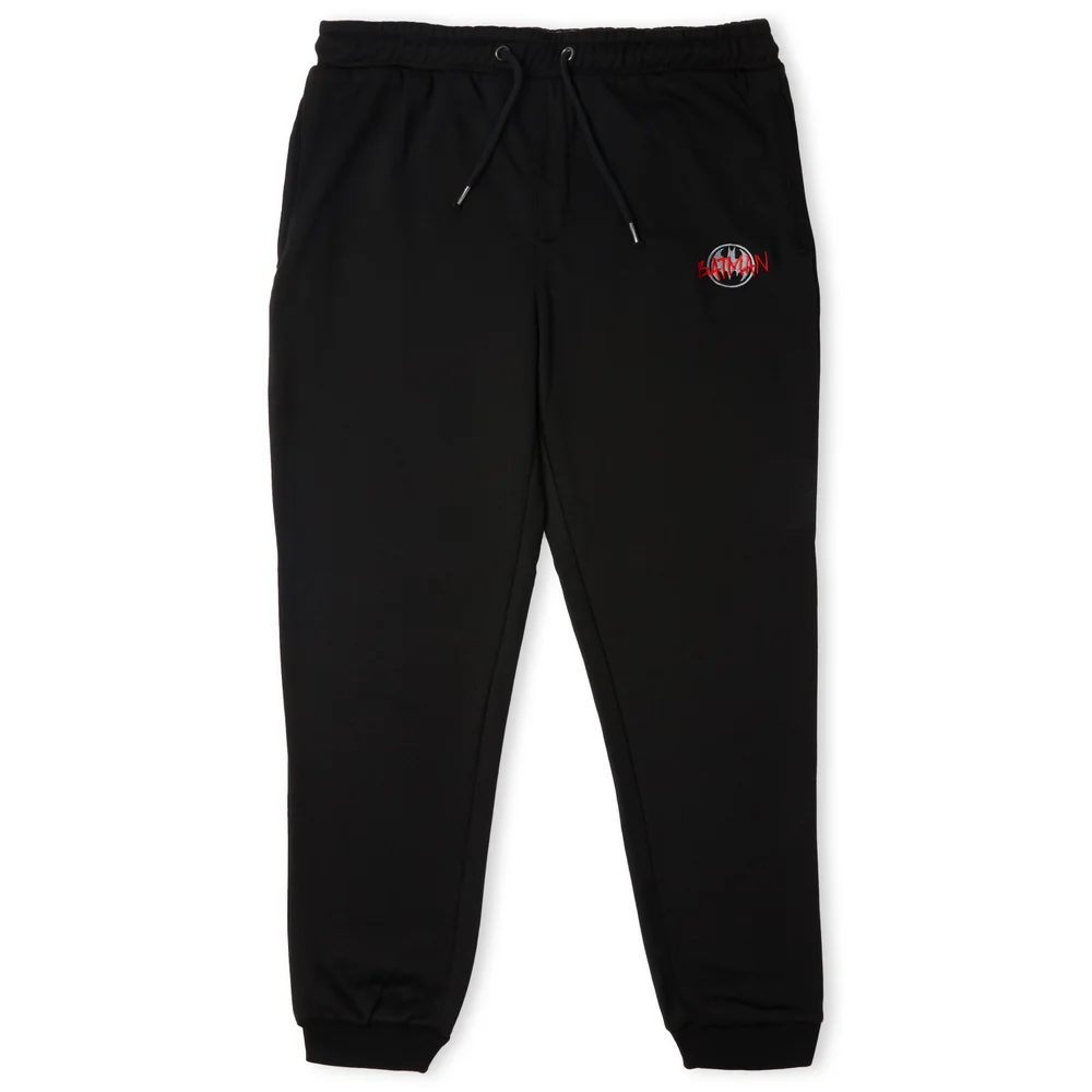 Batman Graffiti Embroidered Unisex Joggers - Zwart - S Afbeelding 1