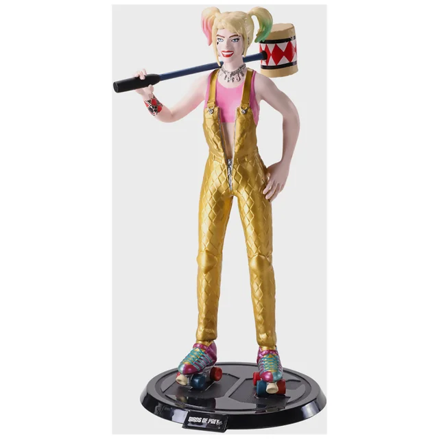 Noble Collection Birds of Prey Harley Quinn BendyFig 7.5 Inch Action Figure