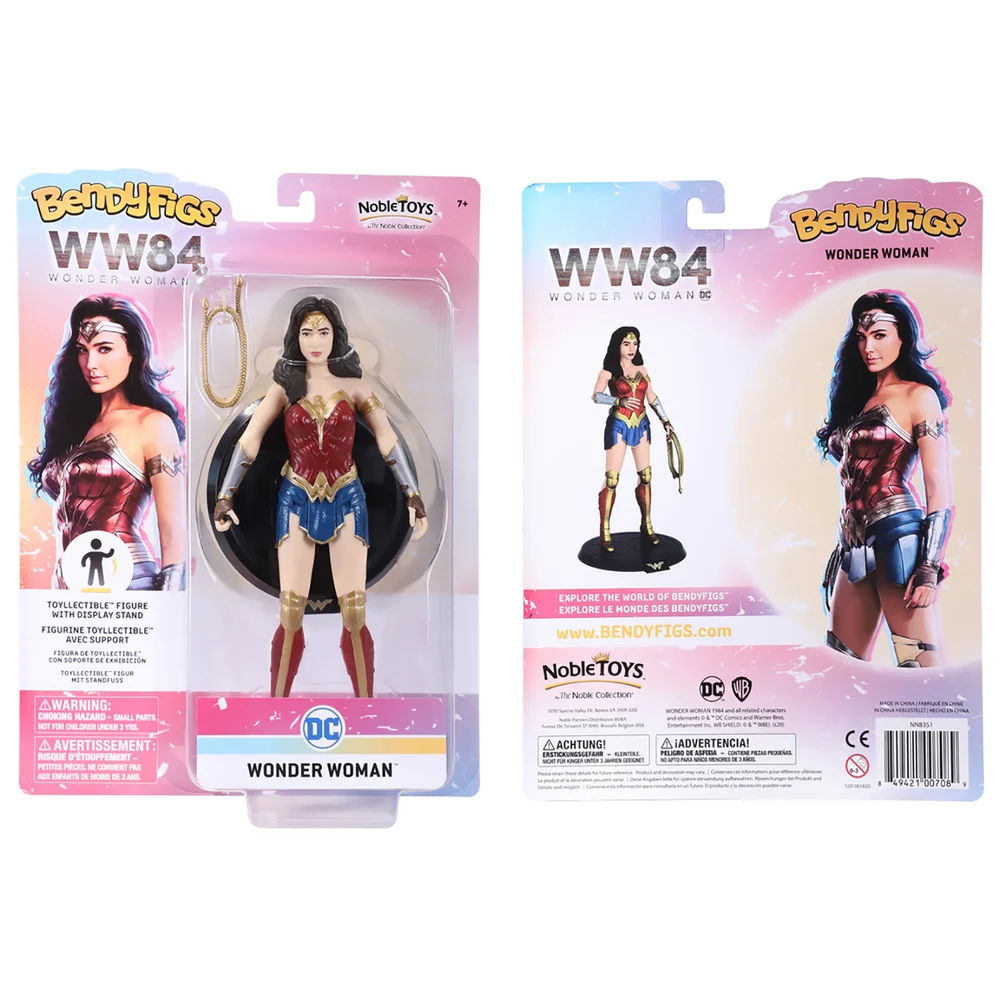 Noble Collection DC Universe Wonder Woman BendyFig 7.5 Inch Action Figure Afbeelding 1