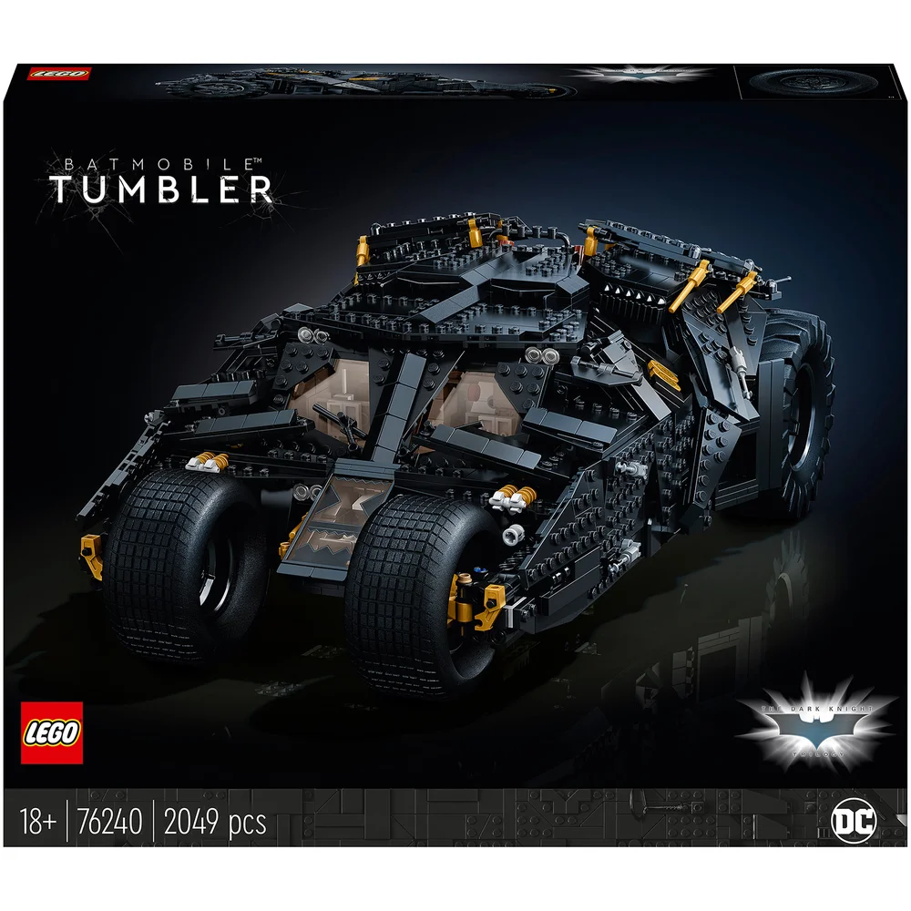 LEGO 76240 DC Batmobile Tumbler Bouwset Voor Volwassenen, Verzamelbaar Displaymodel Cadeau-Idee Afbeelding 1