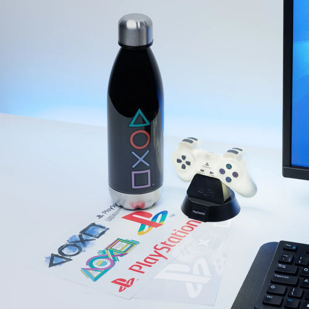 Playstation Icon Light Bottle and Sticker Set Afbeelding 1