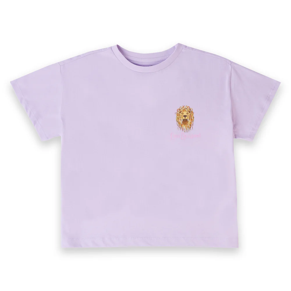 Harry Potter Luna Lovegood Lion Women's Cropped T-Shirt - Lilac - XS Afbeelding 1