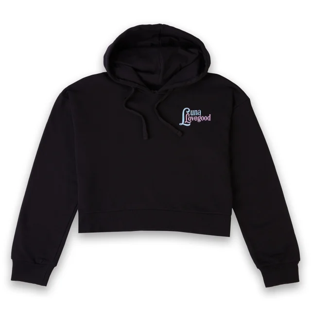 Harry Potter Luna Lovegood The Things We Lose Women's Cropped Hoodie - Black