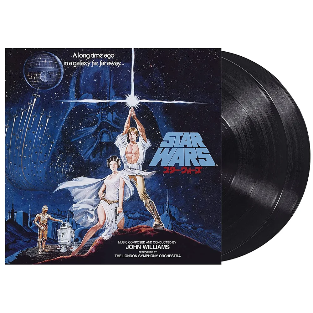 John Williams - Star Wars: A New Hope - Original Soundtrack Vinyl 2LP Japanese Edition Afbeelding 1