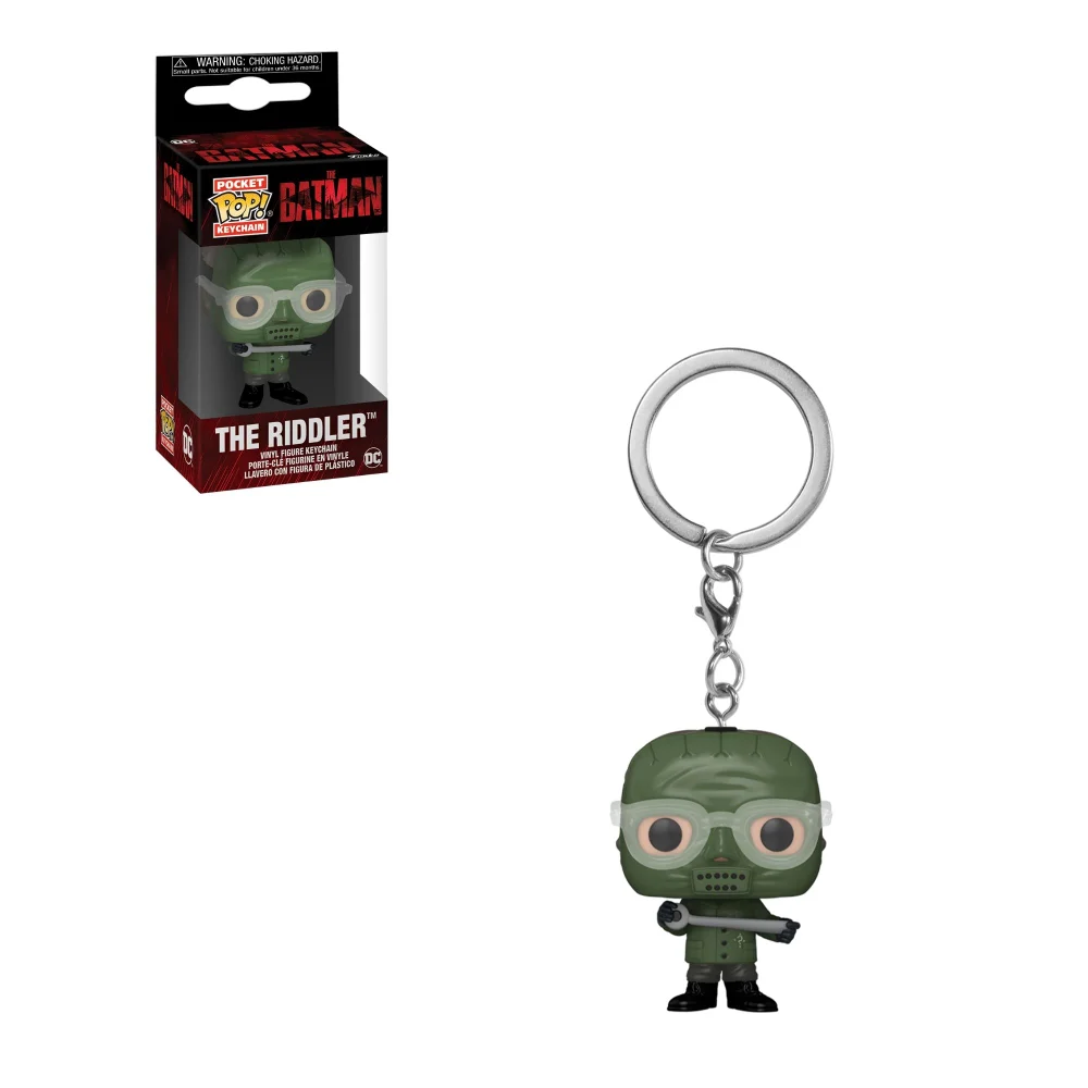 DC Comics The Batman The Riddler Funko Pop! Keychain Afbeelding 1