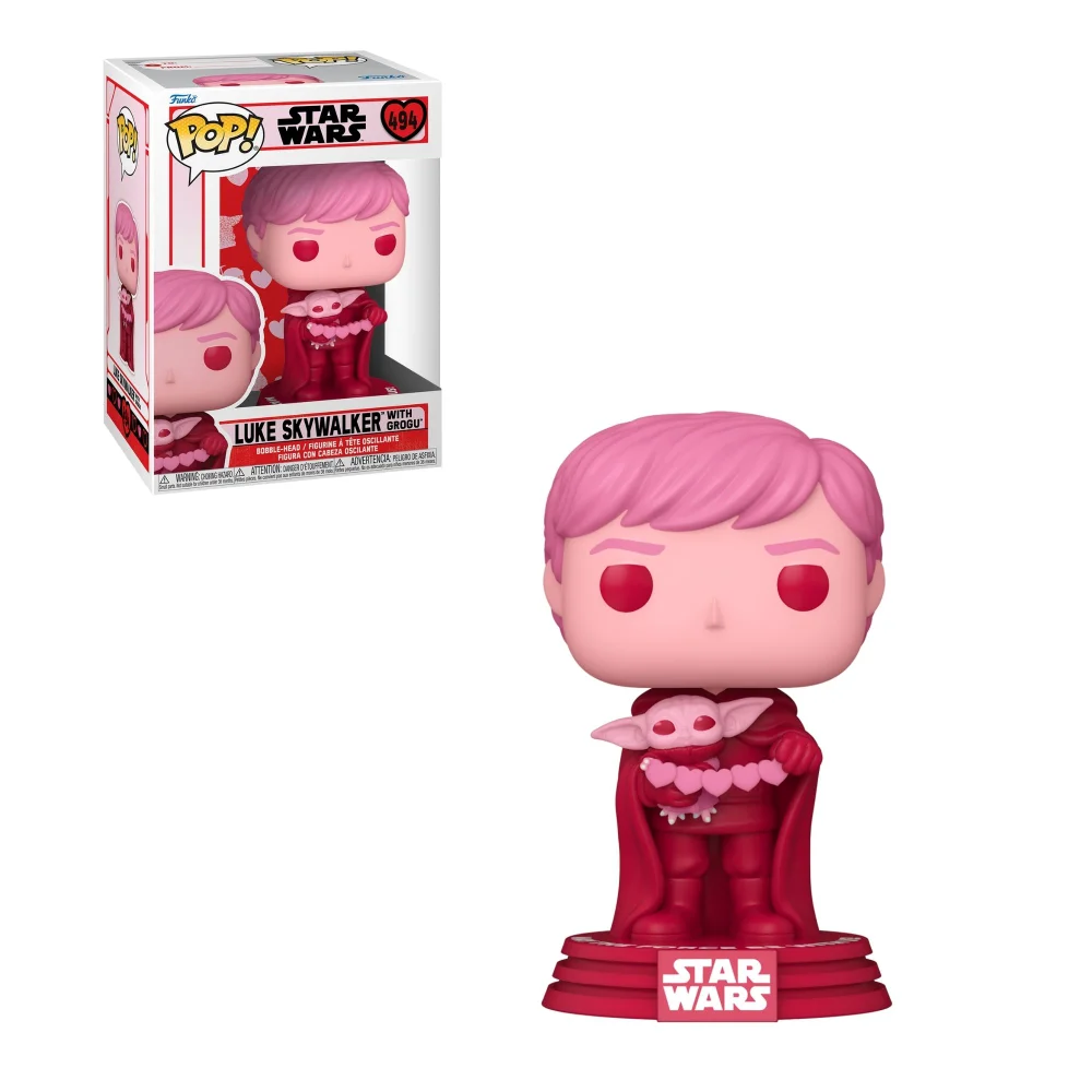 Star Wars Valentines Luke and Grogu Funko Pop! Vinyl Afbeelding 1