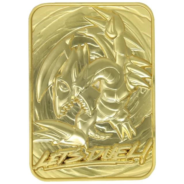 Fanattik: Yu-Gi-Oh! Limited Edition 24K Gold Plated Collectible - Blue Eyes Toon Dragon