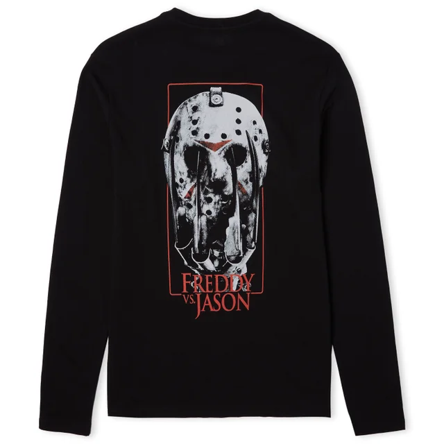 Freddy Vs. Jason Showdown Unisex Long Sleeve T-Shirt - Zwart