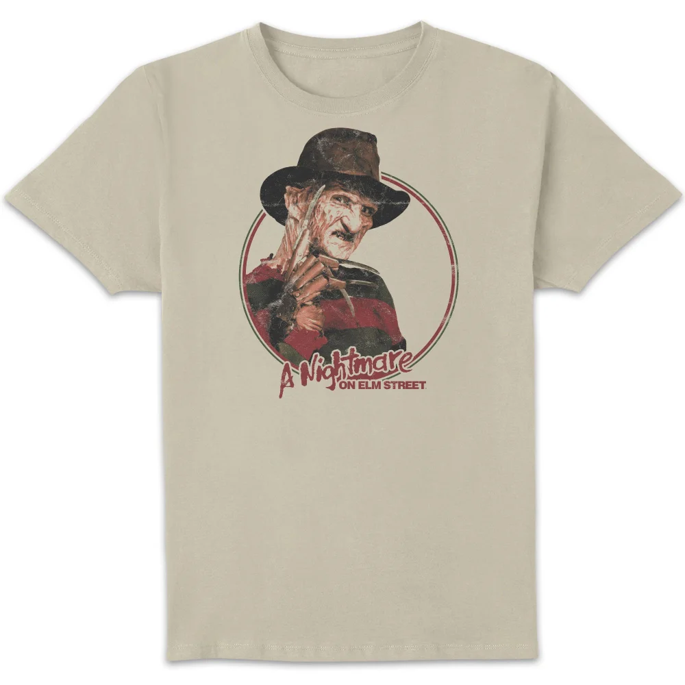 A Nightmare On Elm Street Freddy Vintage Unisex T-Shirt - Cream - S Afbeelding 1