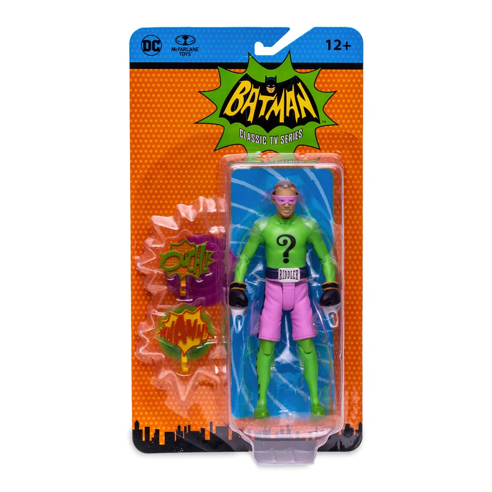 McFarlane DC Retro 6In Wv3 - Batman 66 - Riddler Boxing Action Figure Afbeelding 1