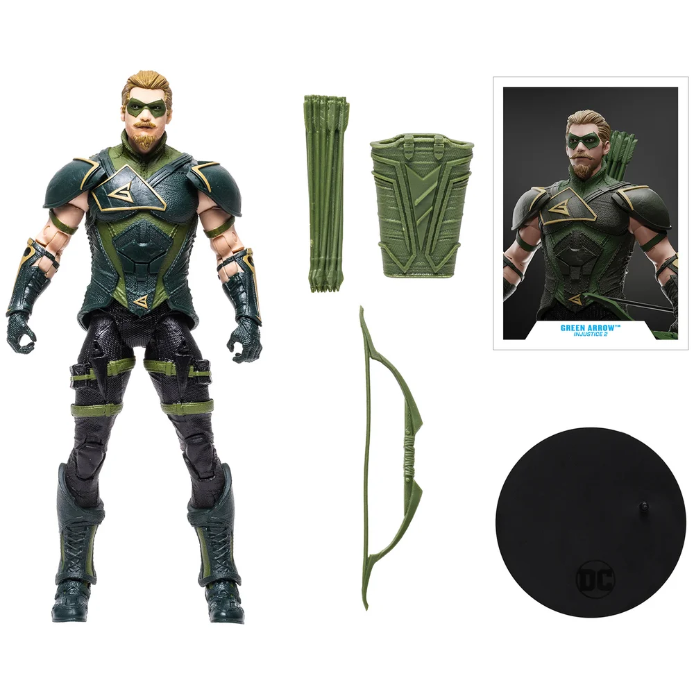 McFarlane DC Gaming 7 Inch Action Figure Wv7 - Green Arrow Afbeelding 1