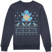 Pokémon Jingle Shells Unisex Christmas Jumper - Navy