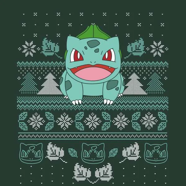 Pokémon Deck The Halls Unisex Christmas Jumper - Green