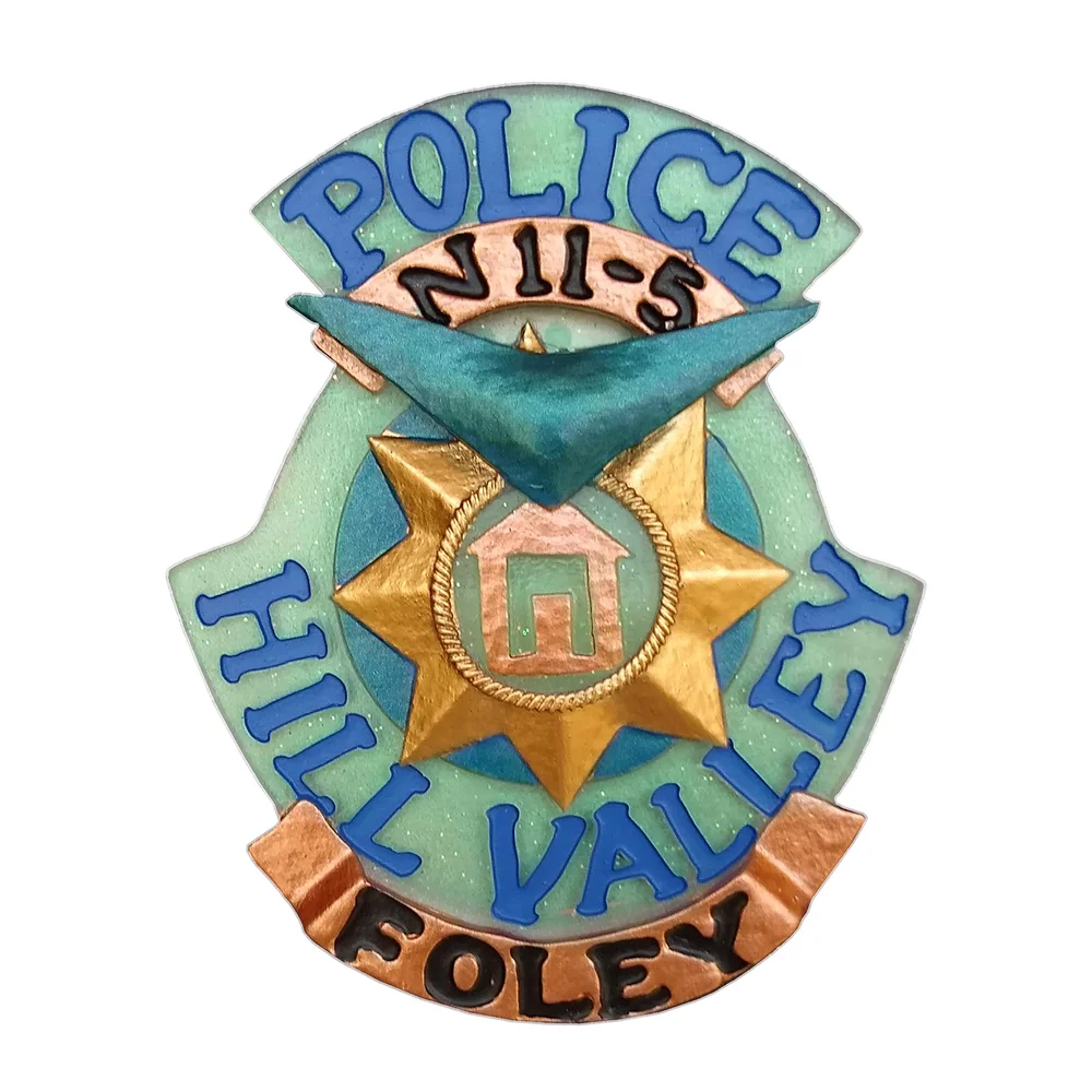 DUST! Back to the Future 2 Police Badge Limited Edition Prop Replica Afbeelding 1