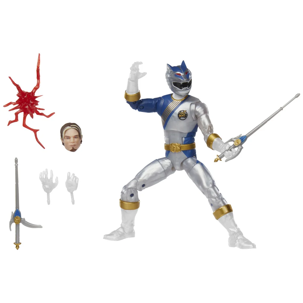 Hasbro Power Rangers Lightning Collection Wild Force Lunar Wolf Ranger Figure Afbeelding 1
