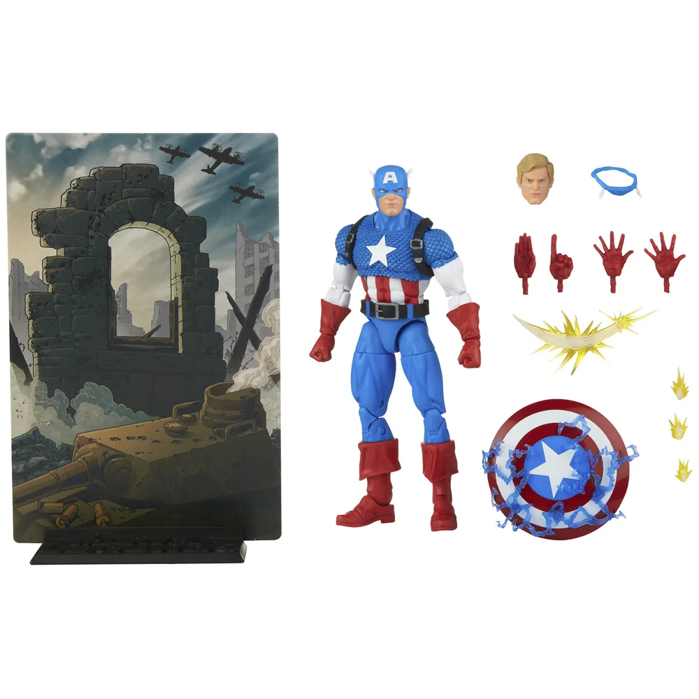 Hasbro Marvel Legends Series 1 Captain America Action Figure Afbeelding 1