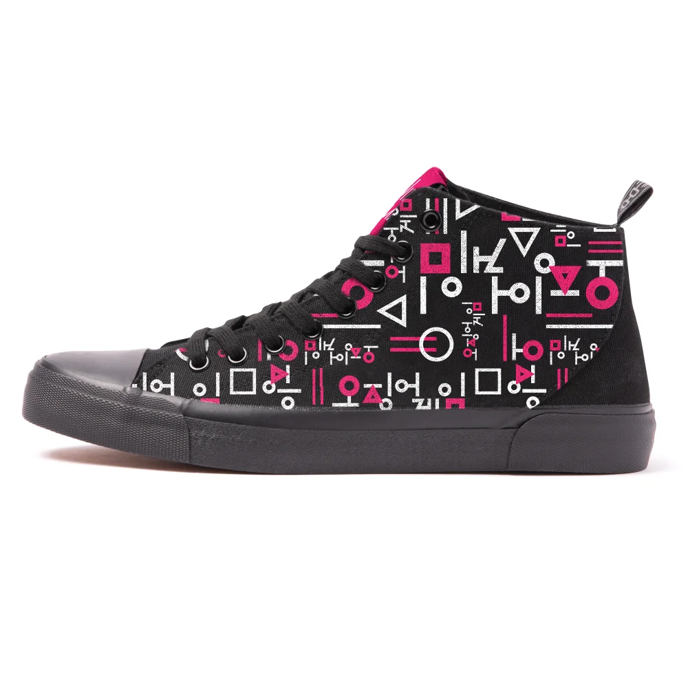 AKEDO X Squid Game Zwart Adult Signature High Top - UK3 / EU35.5 Afbeelding 1