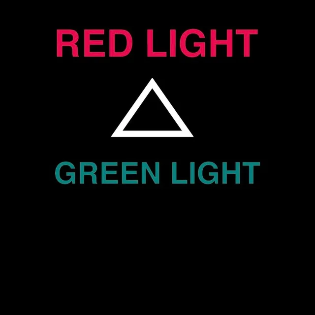 Squid Game RED LIGHT GREEN LIGHT Men's T-Shirt - Zwart