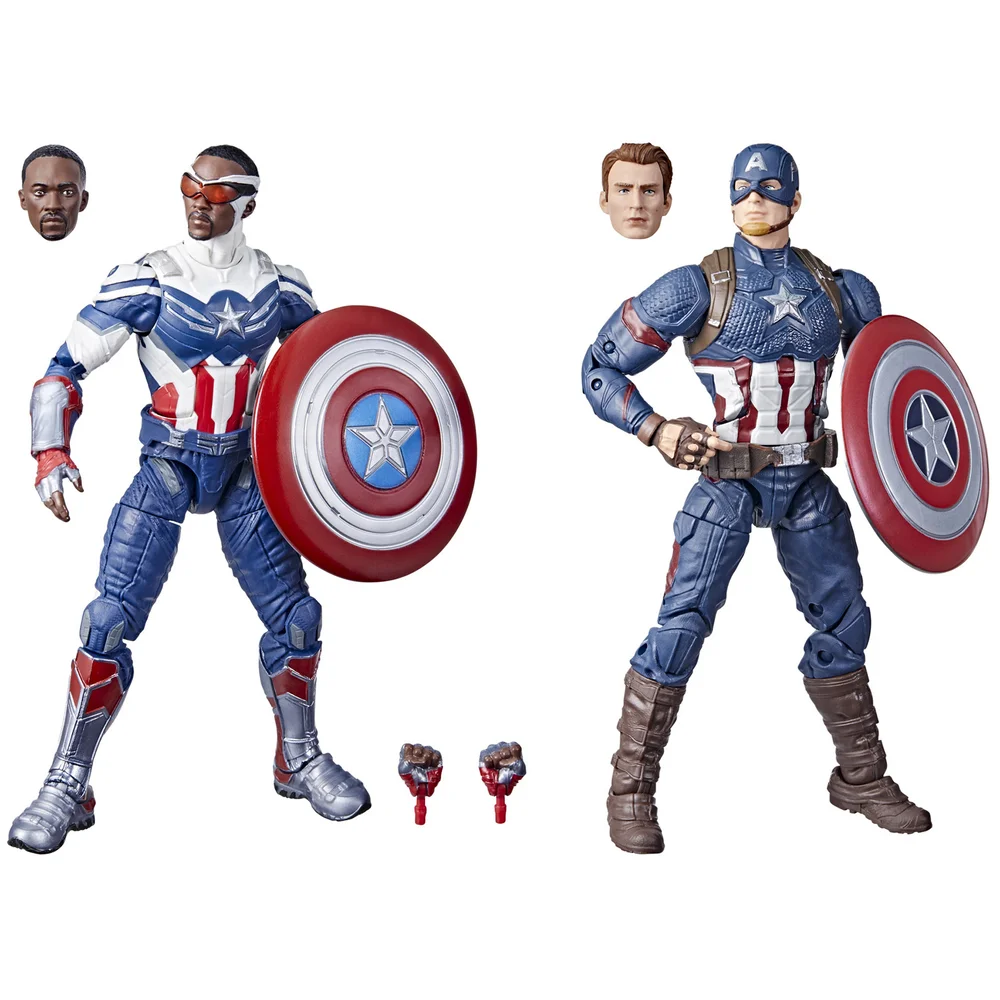 Hasbro Marvel Legends Series Captain America 2-Pack Action Figure Afbeelding 1