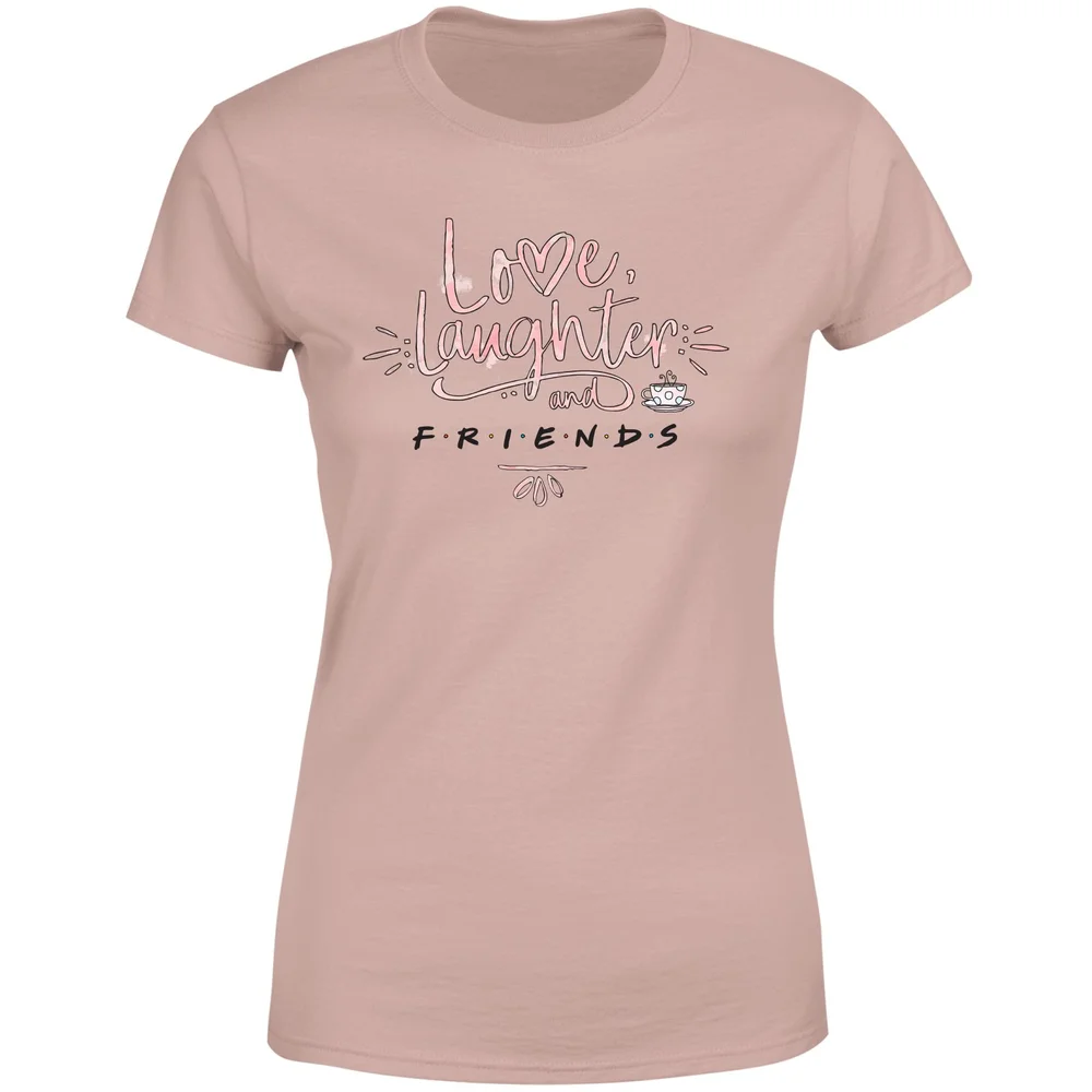Friends Love Laughter Women's T-Shirt - Dusty Pink - XL Afbeelding 1
