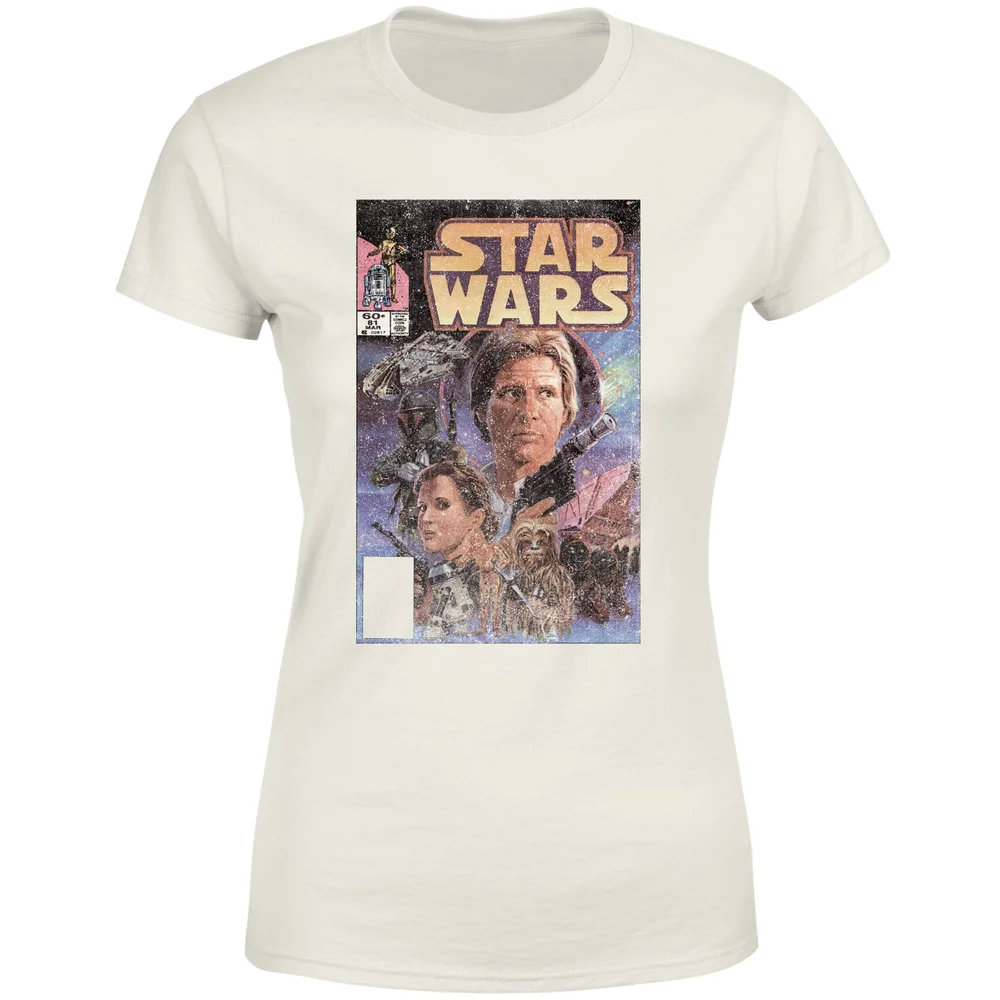 Star Wars Classic Comic Book Cover Women's T-Shirt - Cream - M Afbeelding 1