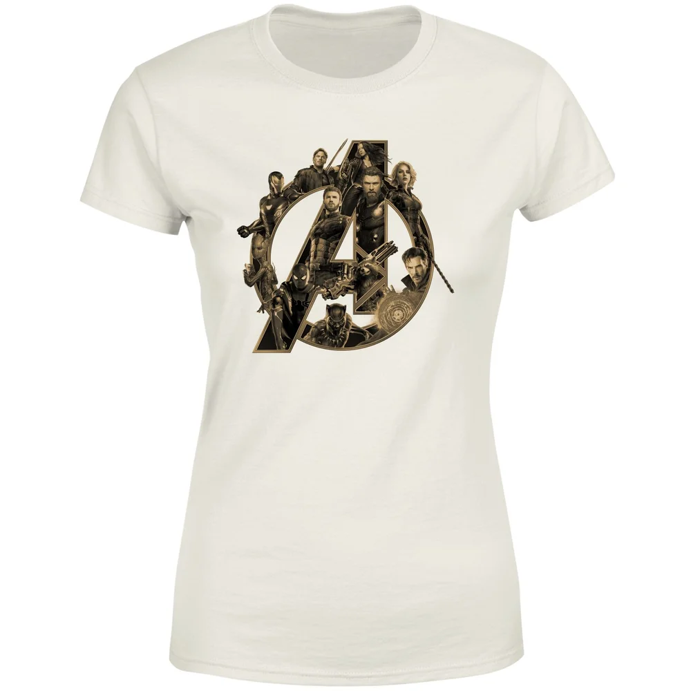Marvel Avengers Logo Women's T-Shirt - Cream - M Afbeelding 1