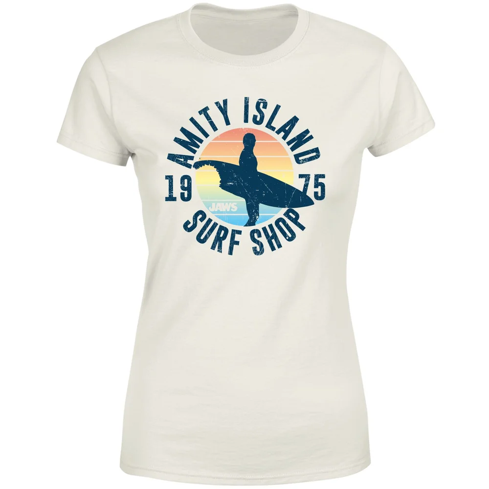Jaws Amity Surf Shop Women's T-Shirt - Cream - M Afbeelding 1